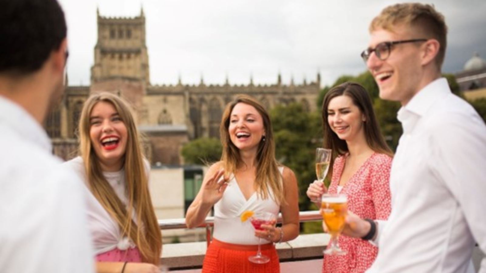 Conference delegates on the roof terrace at We The Curious, Bristol - credit Lisa Whiting